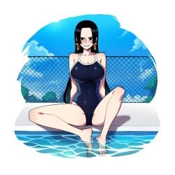 ai_generated boa_hancock female female_only lustfulsketches one_piece swimsuit