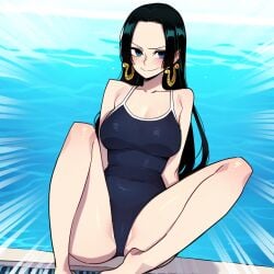 ai_generated boa_hancock female female_only lustfulsketches one_piece swimsuit