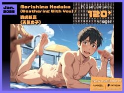 ai_generated anime bara gay hentai kl_99 male male/male male_only morishima_hodaka tenki_no_ko yaoi