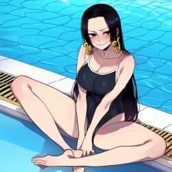 ai_generated boa_hancock female female_only lustfulsketches one_piece swimsuit