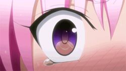 1boy animated ass blush eye_reflection flat_chest male nana_asta_deviluke pink_hair small_breasts source_request tail to_love-ru to_love-ru_darkness towel yuuki_rito