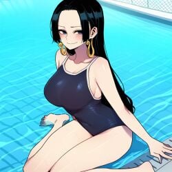 ai_generated boa_hancock female female_only lustfulsketches one_piece swimsuit