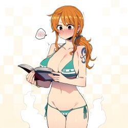 ai_generated bikini female female_only lustfulsketches nami_(one_piece) one_piece