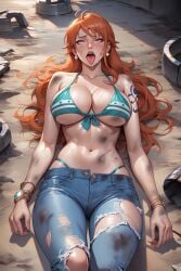 ai_generated bikini_top female female_only nami_(one_piece) one_piece smz