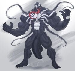 abs alien balls bara biceps big_balls big_penis gab_art huge_balls huge_cock male male_nipples male_only manly marvel marvel_comics muscular_male nipples nude pecs penis spider-man_(series) symbiote venom venom_(marvel)