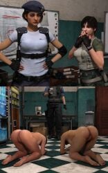 albert_wesker apologetic apologizing apology ass ass_focus ass_up asshole begging begging_pose bent_forward bent_knees bent_over clothed_male_nude_female cmnf dominant_male dominated domination domination/submission embarrassed embarrassed_nude_female exposed_anus exposed_ass exposed_pussy exposed_vagina forgiveness humiliation jill_valentine jill_valentine_(sasha_zotova) kneeling kneeling_female naked naked_female naked_girls naked_woman obedient pet pet_girl rebecca_chambers resident_evil resident_evil_3 sex sex_slave slave slavery stripped stripping submission submissive submissive_female submissive_pose two_girls worship worshipping