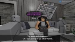 2boys 3d angry big_breasts clothed deltasdizzy english_dialogue female roblox robloxian tagme