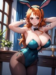 ai_generated bunnysuit dreamforestart female female_only nami_(one_piece) one_piece