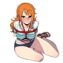 ai_generated bondage female female_only lustfulsketches nami_(one_piece) one_piece