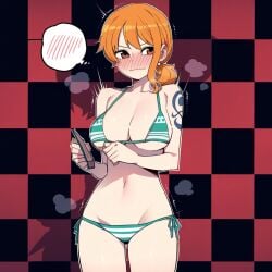 ai_generated bikini female female_only lustfulsketches nami_(one_piece) one_piece