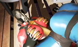 3d breasts cum cum_on_face cumshot cup4eney futa_on_female futanari garry's_mod huge_breasts human intersex paizuri penis pyro rule_63 team_fortress_2