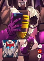 male penis presenting_penis prowl_(transformers) skywarp tongue_piercing transformers transformers_idw