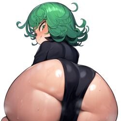 1girls ai_generated ass ass_focus big_ass female female_only huge_ass one-punch_man shortstack smesh_(artist) solo tatsumaki