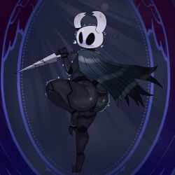 1boy big_ass big_butt big_thighs bubble_butt cartoonwizzard femboy hollow_knight huge_ass male male_only nervous protagonist_(hollow_knight) thick_thighs wide_hips