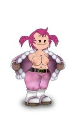 1girls ass breasts clothing fappencheese female female_only full_body ice_climber mario_(series) mob_face nana_(ice_climber) simple_background solo standing super_mario_bros. super_smash_bros. toadette toadette_(purple_yoshi_draws) white_background