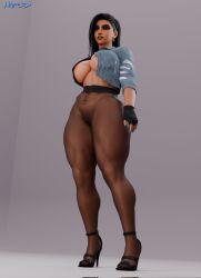 1girls 3d activision ass big_ass big_breasts blizzard_entertainment breasts brown-skinned_female brown_body brown_eyes brown_skin busty curvaceous curvy curvy_figure dark-skinned_female dark_skin egyptian egyptian_female fareeha_amari female high_heels hips human hype3d large_ass large_breasts legs middle_eastern middle_eastern_female olive_skin overwatch overwatch_2 pantyhose pharah tan-skinned_female tan_body tan_skin thick thick_legs thick_thighs thighs waist wide_hips