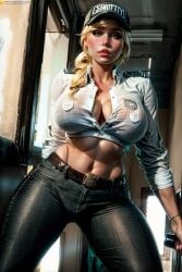 1girls ai_generated blonde_female blonde_hair blonde_hair blonde_hair_female breast breasts breasts cleavage curvaceous curvaceous_body curves curvy curvy_body curvy_female curvy_figure exposed_breast exposed_breasts female female female_only five_nights_at_freddy's five_nights_at_freddy's:_security_breach fnaf green_eyes holyoilsus hourglass_figure inner_sideboob light-skinned_female light_skin sideboob solo solo_female vanessa_(fnaf) voluptuous voluptuous_female