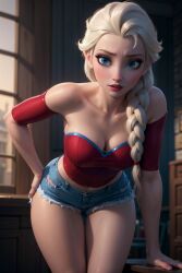 1girls ai_generated blonde_female blonde_hair blonde_hair blonde_hair_female blue_eyes breast breasts breasts cleavage curvaceous curvaceous_body curves curvy curvy_body curvy_female curvy_figure elsa_(frozen) exposed_breast exposed_breasts female female female_only frozen_(film) holyoilsus hourglass_figure inner_sideboob light-skinned_female light_skin sideboob solo solo_female voluptuous voluptuous_female