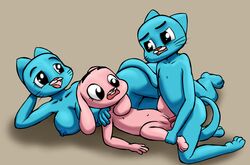 anais_watterson breasts brother_and_sister cartoon_network cub female furry gumball_watterson incest male nicole_watterson no_humans penetration penis pussy sex te the_amazing_world_of_gumball vaginal_penetration young