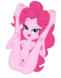 accurate_art_style breasts equestria_girls female flirting friendship_is_magic hair human kog_smut my_little_pony nipples pink_hair pinkie_pie_(mlp) pussy smile solo straight_hair