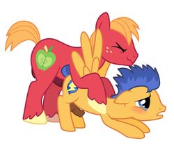 anal anal_sex big_macintosh_(mlp) blush closed_eyes cutie_mark duo equestria_girls equine feral flash_sentry friendship_is_magic gay horse kog_smut male my_little_pony no_humans pegasus penetration pony sex wing_boner wings