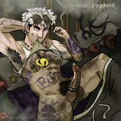 armpit armpit_fetish armpit_hair armpits balls beer cock cock_ring domination evil evil_grin evil_smile fleshlight guzma_(pokemon) hairy hairy_armpits hairy_balls hairy_chest hairy_legs male_only muscular muscular_male nipple_piercing nipples pants pants_down pecs penis pokemon pokemon_sm pokemon_trainer precum red_eyes scary smoking sweat sweaty tattoo tattoo_on_arm tattoo_on_chest tattoo_on_legs tattooed_arm tattoos trashy trial_captain weed wife_beater