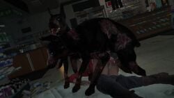 1girls 2animals 2boys 3d anal anal_sex blender blowjob brown_hair canine canine_genitalia canine_penis cerberus_(resident_evil) claire_redfield cum cum_in_ass cum_in_mouth cum_in_pussy darktronicksfm deep_blowjob deepthroat doberman domestic_dog face_fucking fellatio gangbang grabbing_own_breast interspecies long_hair monster monster_on_female oral sex sound spitroast sword_swallowing_position tagme tied_hair tongue_out video white_skin zombie zombie_dog