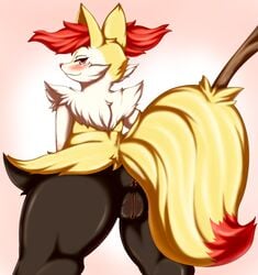 anthro anus ass black_skin blush braixen canine female fennec fox fur happy looking_at_viewer looking_back muscles nintendo nude plain_background pokémon_(species) pokemon pokemon_(species) pokemon_xy presenting presenting_hindquarters presenting_pussy pussy red_eye red_fur red_nose red_skin seigen33 shadow shiny skin smile solo standing stick thick_thighs video_games white_background white_eyes white_fur wide_hips wood yellow_fur