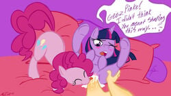 blush cutie_mark equine female friendship_is_magic hair horn horse human my_little_pony no-ink penis pinkie_pie_(mlp) pony smile straight_hair twilight_sparkle_(mlp)