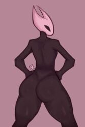 anthro ass_focus big_ass female from_behind hollow_knight hornet_(hollow_knight) looking_back naked solo thick thick_thighs uziki