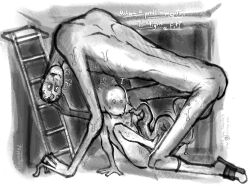 beetlbewbs date_everything_oc doodle monster original_character requested socks_and_sandals tentacle uncanny_valley