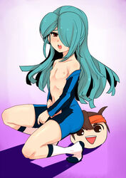 1boy blue_hair ichirouta_kazemaru inazuma_eleven male male_only solo yaoi