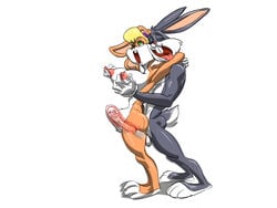 anthro areolae blonde_hair breast_fondling breasts bugs_bunny bulge cum cum_in_pussy cum_in_uterus cum_inside deep_penetration erect erect_nipples erect_penis erection exoravant female from_behind furry green_eyes grey_fur lola_bunny looney_tunes male nipple_tweak nipples nude open_mouth penetration penis pleasure_face rabbit rolling_eyes sex short_tail stomach_bulge straight testicles tongue tongue_out uterus what white_background wide_eyed x-ray