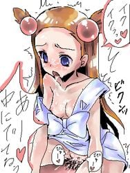 00s 1girls artist_request blush breasts brown_hair cum female gym_leader human human_only jasmine_(pokemon) jasmine_(pokemon_gsc) light-skinned_female light_skin long_hair lowres nintendo nipples pokemon pokemon_gsc pubic_hair sex translation_request vaginal_penetration