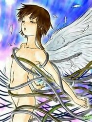 1girls female female_only lain_iwakura serial_experiments_lain solo tagme wings