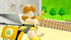 1futa 3d 3d_(artwork) alternate_version_available big_breasts big_thighs blue_eyes breasts corset crown curvy earrings elbow_gloves flower_earrings futa_only futanari ginger_hair gladehope gloves half-closed_eyes light_skin lips looking_at_viewer mario_(series) motorcycle nintendo nipples outdoors penis princess_daisy shoulder_length_hair stockings thick thick_hips thick_thighs thighhighs thighs v wide_hips yellow_corset yellow_gloves yellow_stockings yellow_thighhighs