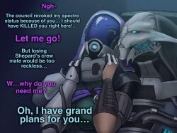 1boy 1girls alien alien_girl choking comic comic_page female femsub male mass_effect quarian saren_arterius spacemaxmarine submission tali'zorah_nar_rayya turian vaginal_penetration vaginal_sex