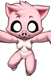 ai_generated breast critters_(poppy_playtime) cute cute_face cute_female female female_only furry_only no_humans picky_piggy_(poppy_playtime) pink_body pink_fur pink_skin poppy_playtime poppy_playtime_(chapter_3) smiling_critters tagme white_background