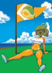 1girls 2024 after_exercise big_breasts blonde_hair bob-omb_battlefield bodily_fluids bottomwear breasts clothed clothing continuation eyebrows_visible_through_hair eyelashes female female_only footwear full_body green_eyes koopa koopa_girl koopa_the_quick looking_at_viewer mario_(series) minus8 nintendo one_eye_closed open_mouth open_smile outdoors outside png ponytail shiny_skin shirt shoes short_shorts shorts sitting sitting_in_shade sitting_on_ground smile smiling smiling_at_viewer submissive super_mario_64 super_mario_bros. sweat sweaty tan_skin tank_top thick_thighs topwear wide_hips