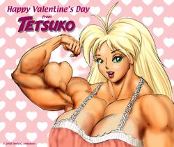 abs biceps big_breasts big_muscles breasts dcmatthews female huge_breasts large_breasts large_muscles muscles muscular_arms muscular_female muscular_legs muscular_thighs pecs tetsuko