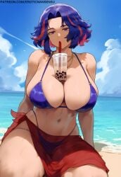 ai_assisted ai_garbage ai_generated ass beach big_breast big_breasts bikini bikini_top bob_cut breast breasts breasts_bigger_than_head bursting_breasts busty clothes_around_waist collar curvy curvy_body curvy_female curvy_figure curvy_hips drinking drinking_straw enormous_breasts erotic_nansensu female female_focus female_only giant_breast gigantic_breast holding_object huge_breast humongous_breasts hyper_breasts juice lady_nagant large_breast large_breasts massive_breast multicolored_hair my_hero_academia object_on_breast partially_submerged perky_breast purple_bikini purple_hair sand seductive seductive_eyes seductive_look seductive_pose short_hair side-tie_bikini skirt skirt_around_one_leg smiling smiling_at_viewer solo solo_female solo_focus thick_ass thick_hips thick_legs thick_thighs thighs voluptuous