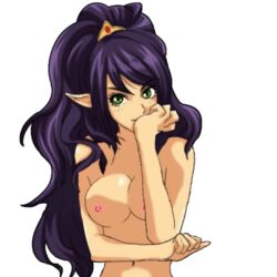 allm elf female female_only lunia purple_hair solo tia