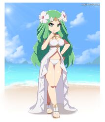 1girls alternate_costume bikini breasts female female_only fire_emblem fire_emblem:_three_houses fire_emblem_heroes looking_at_viewer nintendo official_alternate_costume patdarux rhea_(fire_emblem) rhea_(summer)_(fire_emblem) solo swimsuit white_bikini white_swimsuit