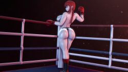 1girls 3d 3d_(artwork) ass big_ass big_breasts big_butt big_thighs boxing boxing_gloves boxing_ring braided_ponytail breasts butt chainsaw_man fat_ass female female_only fighting_ring gloves griffanz huge_ass huge_breasts huge_butt huge_thighs large_ass large_breasts large_butt large_thighs light-skinned_female light_skin long_hair makima_(chainsaw_man) ponytail red_boxing_gloves red_gloves red_hair sideboob solo solo_female solo_focus topless topless_female