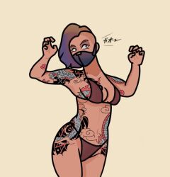 bikini catalyst_(fortnite) fortnite tattoos