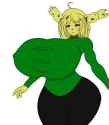 big_breasts big_thighs black_pants blush blushing_female breasts clothed cwacky3 erect erect_nipples_under_clothes erection_under_clothes erection_under_clothing female five_nights_at_freddy's five_nights_in_anime fnaf fnia green_body green_skin green_suit milf mother nipples nipples_visible_through_clothing pants purple_eyes springtrap springtrap_(fnaf) springtrap_(fnia) thigh thighs topless topless_female transparent_background transparent_png yoga_pants
