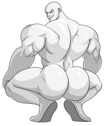 1boy 1male 1man ass bald big_ass big_butt broly_culo bubble_ass bubble_butt completely_naked completely_naked_male completely_nude completely_nude_male gay gray_body gray_skin grey_body grey_skin huge_ass huge_butt looking_at_viewer male male_only meme muscles muscular muscular_male naked naked_male no_pupils no_visible_genitalia nude nude_male presenting presenting_hindquarters smile smiling smiling_at_viewer solo solo_male squatting template white_background