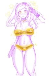 1girls @_@ adapted_costume alternate_costume bikini breasts drooling female femsub fire_emblem fire_emblem_awakening fire_emblem_heroes gold_bikini gold_swimsuit hypnosis large_breasts mind_control nintendo o-ring o-ring_bikini official_alternate_costume robin_(female)_(summer)_(fire_emblem) robin_(fire_emblem) robin_(fire_emblem)_(female) salute swimsuit swirly_eyes thigh_gap twintails valvalis