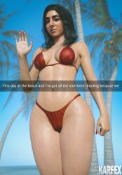 1girls 3d big_ass big_breasts big_butt dina_(the_last_of_us) english_text female female_only human human_only karfex light-skinned_female light_skin naughty_dog solo solo_female the_last_of_us the_last_of_us_2 thick_thighs thighs