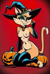 ai_generated catgirl fantomcat female female_only furry halloween tabitha_wildcat